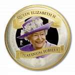 Hõbemünt 1$ Uus-Meremaa 2022 – Tema Majesteedi kuninganna Elizabeth II plaatina juubel