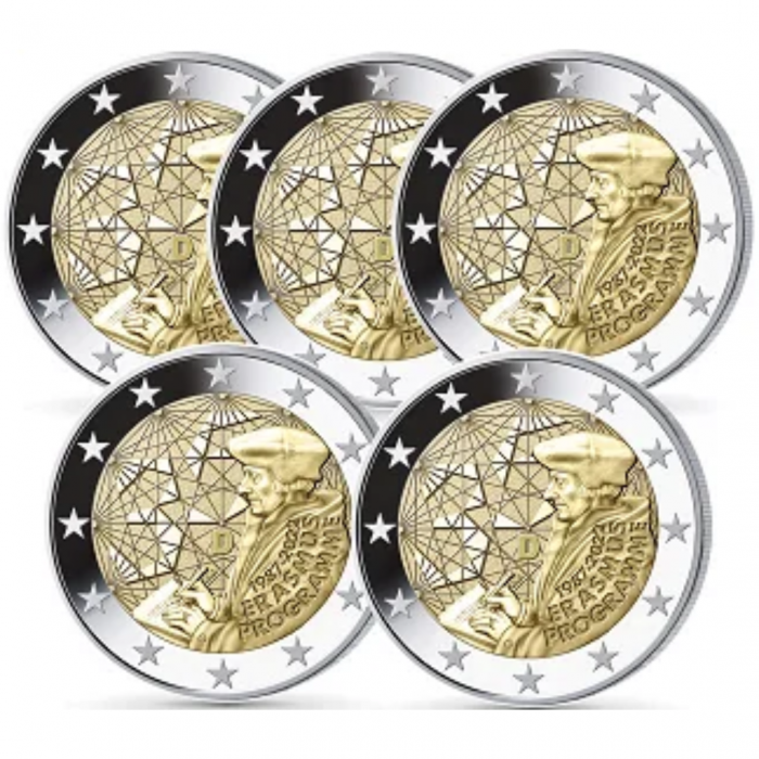 2 euros Alemania 2022 - 35 aniversario del programa Erasmus (ADGFJ) - Imagen 1