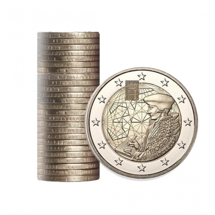 ROLL plastica 2 euro Lussemburgo 2022 – 35° anniversario del programma Erasmus