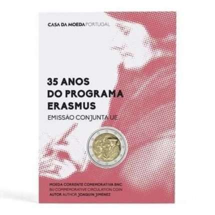 2 euros Portugal 2022 - 35 aniversario del programa Erasmus BU