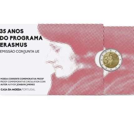 2 евро Португалия 2022 - 35-летие программы Erasmus PROOF
