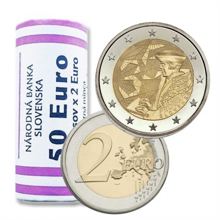 ROLLO 2 euros Eslovaquia 2022 – 35 aniversario del programa Erasmus - Imagen 1