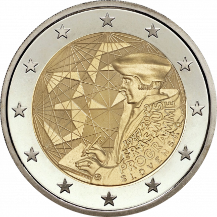 2 евро Словакия 2022 — 35-летие программы Erasmus