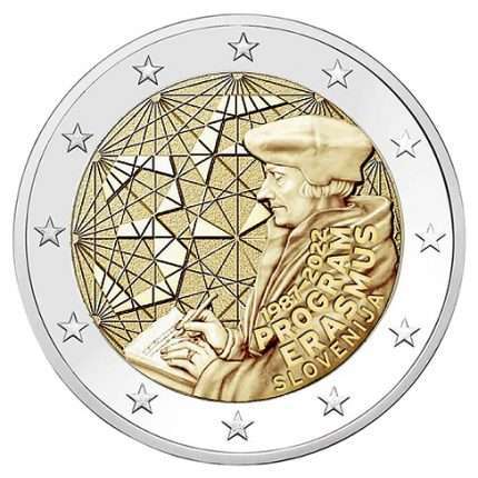 2 euro Slovenia 2022 - 35° anniversario del programma Erasmus PROOF