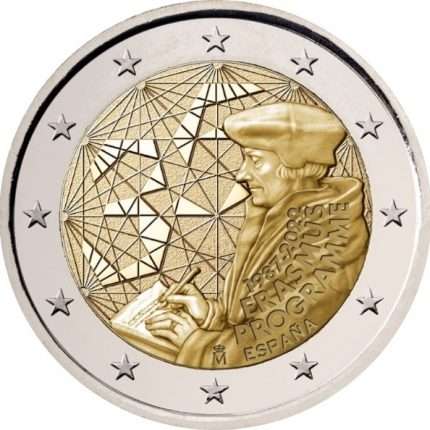 2 euro Spain 2022 - 35th anniversary of the Erasmus program
