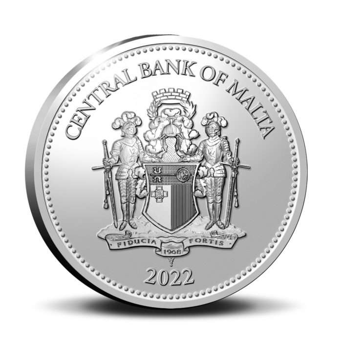 Moneta da 10 euro in argento colorato Malta 2022 - Giubileo di Platino di Sua Maestà la Regina Elisabetta II - immagine 3