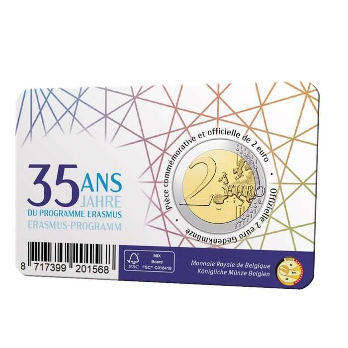 Belgium 2022 NL 2 2 euro Belgium 2022 - 35th anniversary of the Erasmus program BU (NL) - Image 2