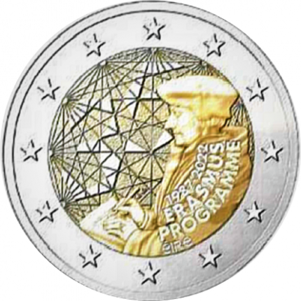 2 euro Irlanda 2022 - 35° anniversario del programma Erasmus
