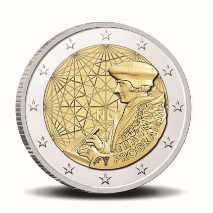 2 euro Netherlands 2022 - 35th anniversary of the Erasmus UNC program from rolls