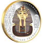 2$ Tuvalu Colored Gilded Silver Coin 2022 – Tutankhamen PROOF