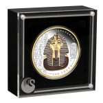 2$ Tuvalu Colored Gilded Silver Coin 2022 – Tutankhamen PROOF - Image 3