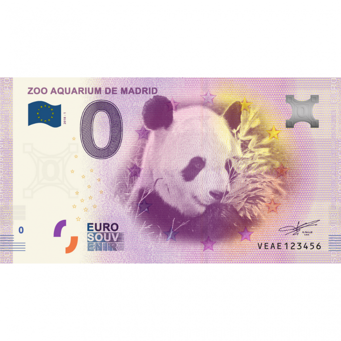 0 euroa Espanja 2018 - Madridin eläintarha - Image 1