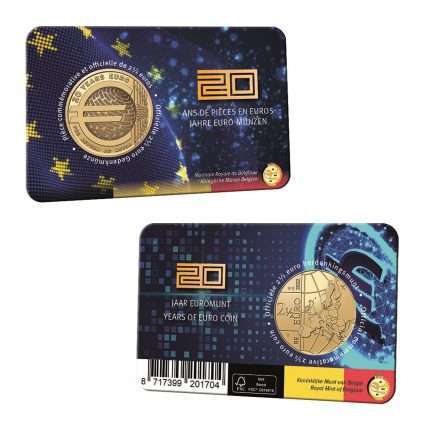 2.5 евро Бельгия 2022 — 20 лет евро