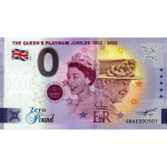 £0 Reino Unido 2022 - El Jubileo de Platino de la Reina 1952-2022