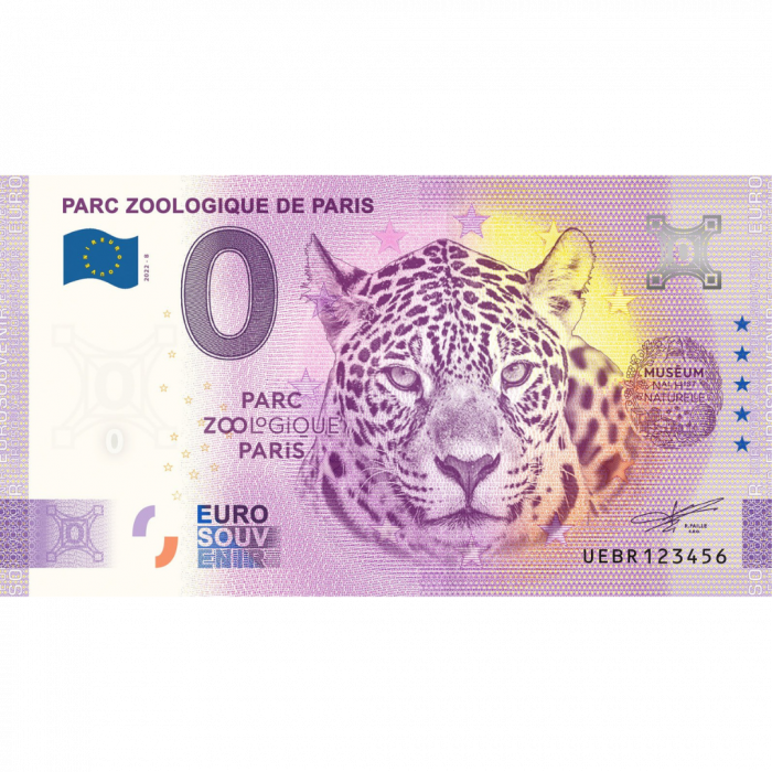 0 euros Francia 2022 - Zoo de París - Imagen 1
