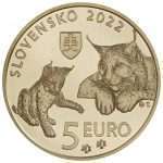 5 евро Словакия 2022 - Рысь
