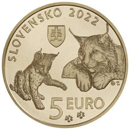 5 euro Slovakia 2022 - Lynx