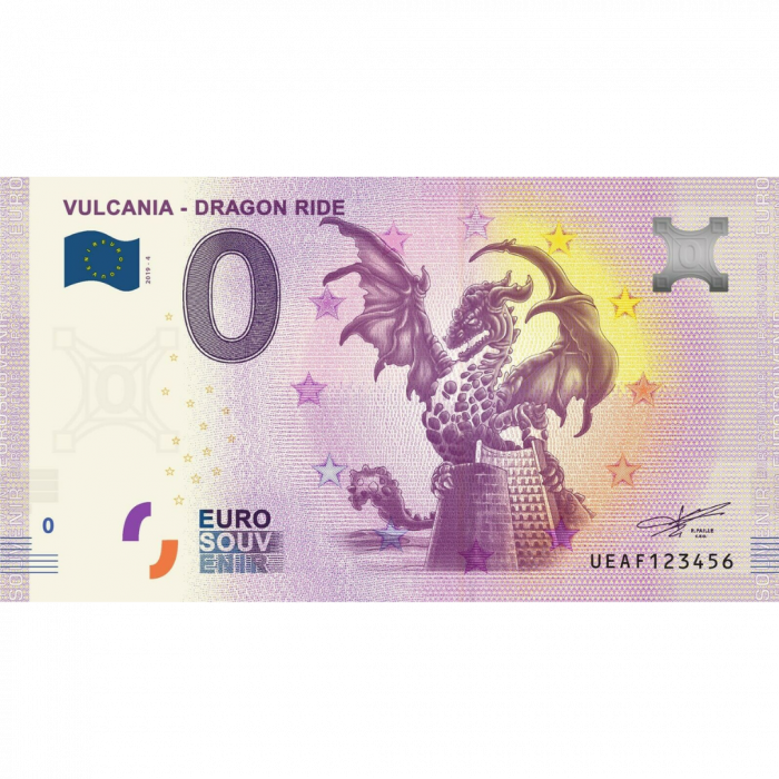 0 euros Francia 2019 - Vulcania - Paseo del Dragón - Imagen 1