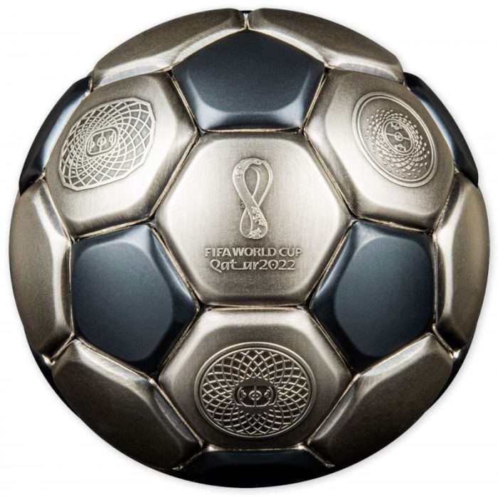 Sfääriline hõbemünt $10 Saalomoni Saared 2022 – 2022. aasta jalgpalli maailmameistrivõistlused Kataris - Image 3