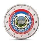 Colored coin 2 euro Slovenia 2021 - National Museum