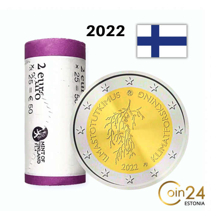 2022 Finland ROLL Climate РОЛЛ 2 евро Финляндия 2022 - Исследование климата — изображение 1