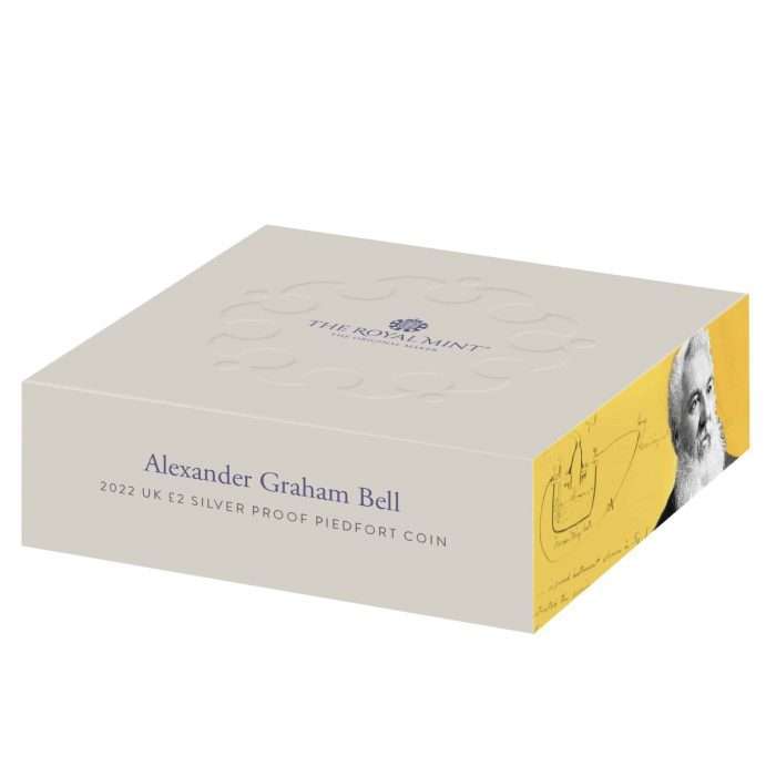 Bell Silver 4 2-naelane hõbemünt Suurbritannia 2022 – Alexander Graham Bell - Image 4
