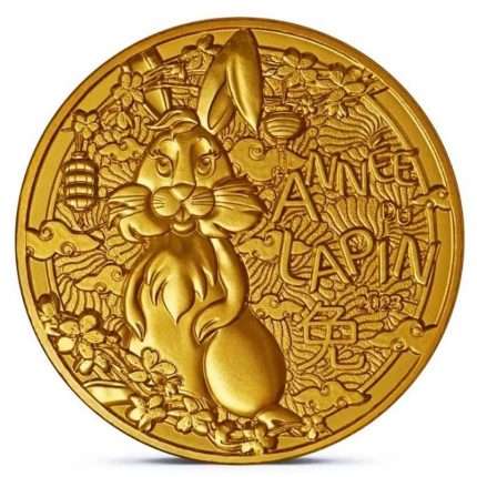1/4 euro France 2023 Chinese lunar calendar - Year of the Rabbit
