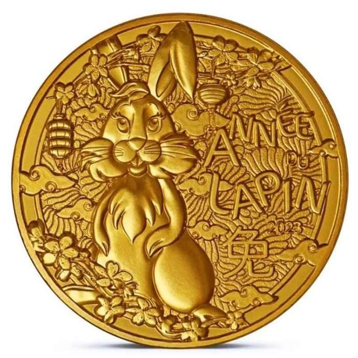 1/4 euro France 2023 Chinese lunar calendar - Year of the Rabbit - Image 1