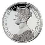 £1 Moneta d'Argento Sant'Elena 2022 - Corona Gotica della Regina Vittoria - immagine 2