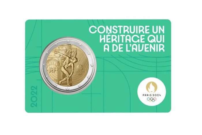 2 euro France 2022 - Paris 2024 Olympic Games "Discus Thrower" (5 colors) - Image 3