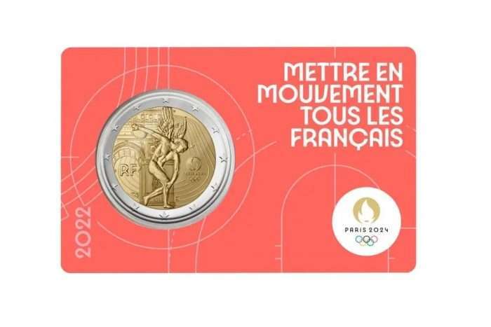 2 euro France 2022 - Paris 2024 Olympic Games "Discus Thrower" (5 colors) - Image 6