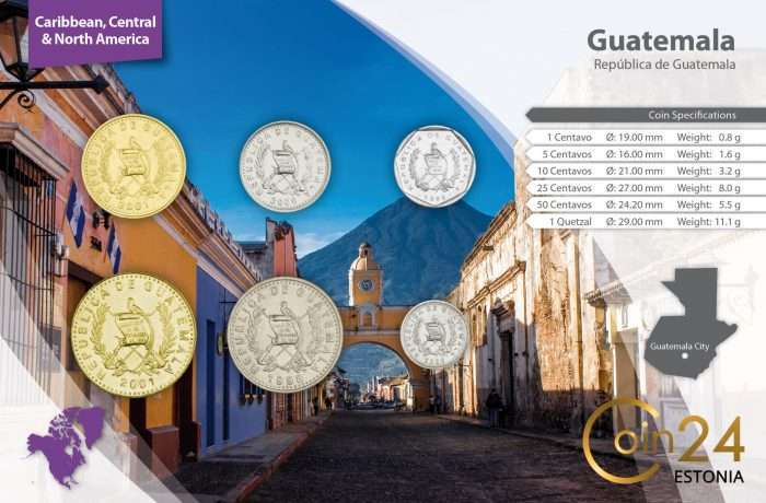 Guatemala_(República)_1839-fecha_58628_volver Juego de monedas - Guatemala - Imagen 2