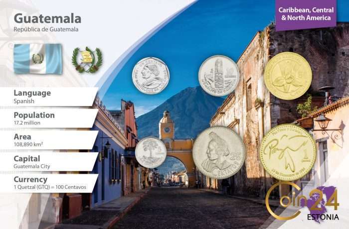 Guatemala_(República)_1839-fecha_58628_frente Juego de monedas - Guatemala - Imagen 1