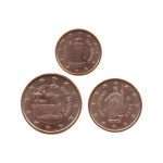 San Marino 1, 2 ja 5 senttiä 2006 UNC:n tavallinen kolikko