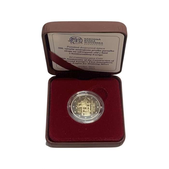 2 euro Slovakia 2022 - 300th anniversary of the Proof atmospheric steam engine - Image 1