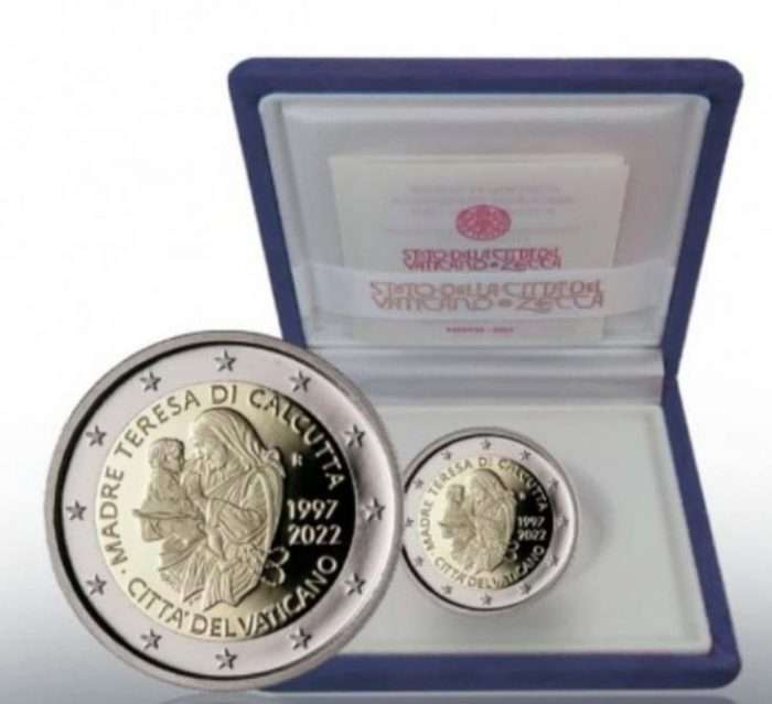 2 евро Ватикан 2022 - 25 лет со дня сметри Матери Терезы Proof — изображение 1