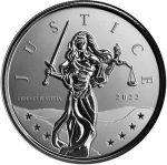 Cеребряная монета 1£ Гибралтар 2022 - Правосудие