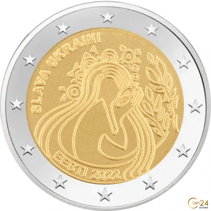 2 ROLL 2 euroa Viro 2022 - Ukraina ja Vapaus - Image 2
