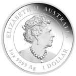 Cеребряная монета 1 AUD Австралия 2023 - Год кролика 1 oz PROOF — изображение 2
