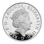 Silver coin 2 pounds Great Britain 2023 - Tudor Royal Animals: Yale of Beaufort PROOF - Image 3
