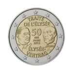 2 euros 2013 Francia - 50 años del Tratado Franco-Alemán de Amistad y Cooperación
