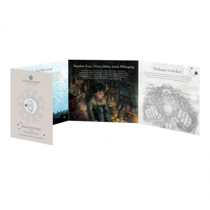 50 пенсов Великобритания 2022 - Гарри Поттер и философский камень — изображение 4