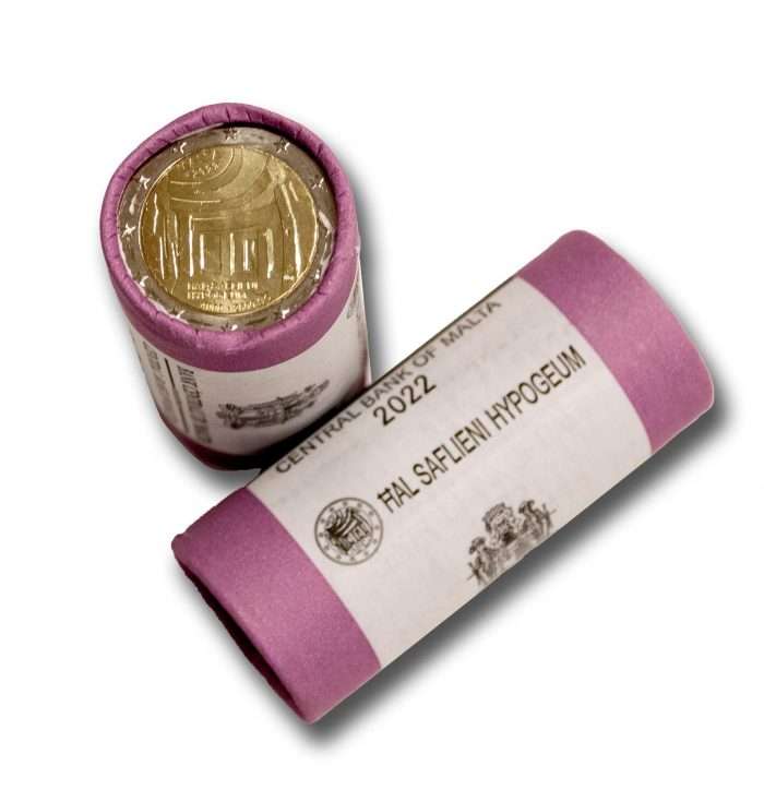 Malta 2 euro 2022 Hypogeum 2022 roll Roll 2 euro 2022 Malta - Hal-Saflieni Hypogeum - Image 1