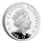 Серебряная монета 2 фунта Великобритания 2023 – Год кролика 1 oz PROOF — изображение 3