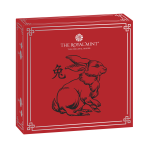 Серебряная монета 2 фунта Великобритания 2023 – Год кролика 1 oz PROOF — изображение 4