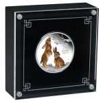 Цветная серебряная монета 1$ Австралия 2023 — Год Кролика 1 oz PROOF — изображение 3