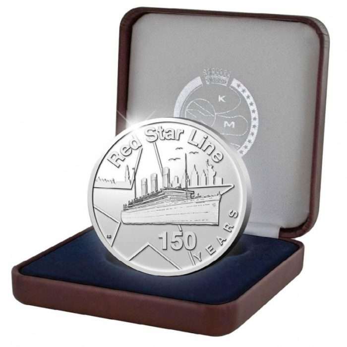 Moneta 20 Euro Argento Belgio 2022 - 150° Anniversario della Linea Stella Rossa - immagine 3