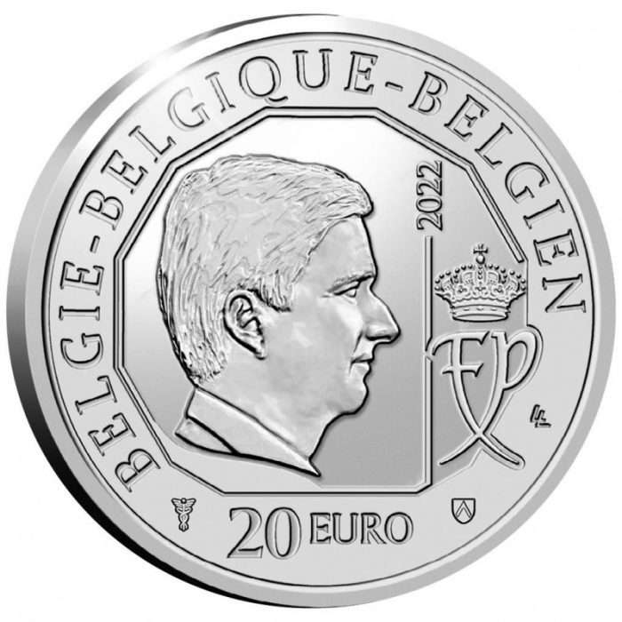 Moneta 20 Euro Argento Belgio 2022 - 150° Anniversario della Linea Stella Rossa - immagine 2