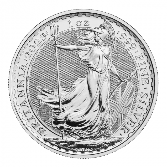 Britannia20231 Moneta d'argento 2 sterline Gran Bretagna 2023 - Gran Bretagna (Regina Elisabetta II) - immagine 2