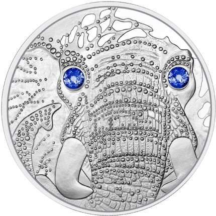 Moneda 20 Euro Plata Austria 2022 - Ojos del Mundo "África - Serenidad del Elefante"